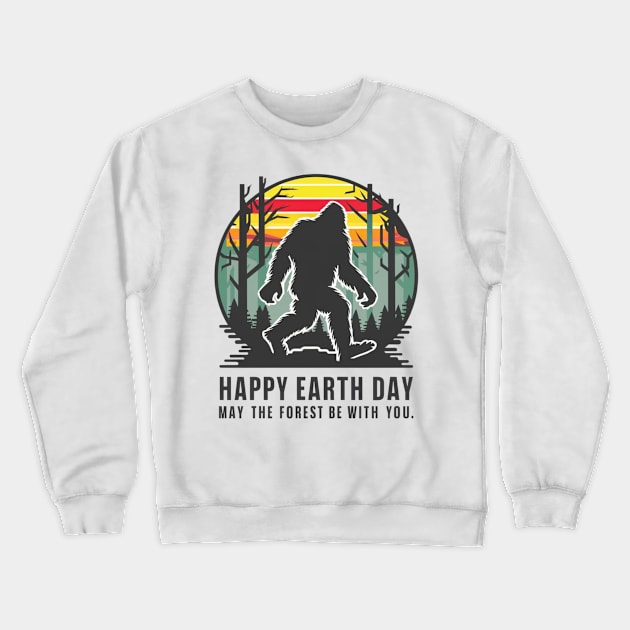 Earth day, may the forest be with you Crewneck Sweatshirt by Dylante